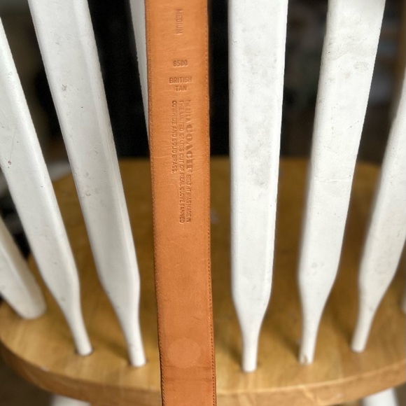 Coach leather belt Woman’s medium British tan - Picture 3 of 9